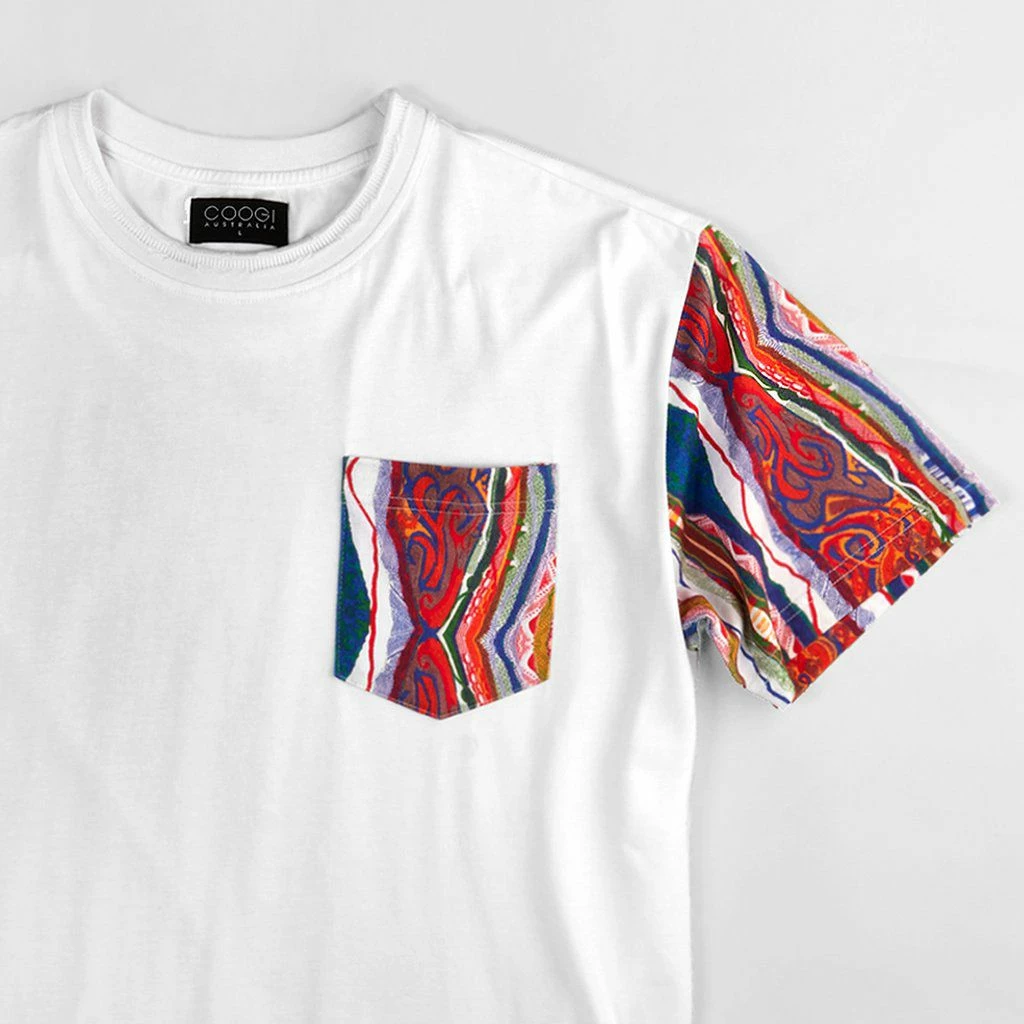 New Arrivals Coogi Australia (white Og Patch Work Crewneck T-shirt) 4 New Arrivals Coogi Australia (white Og Patch Work Crewneck T-shirt)