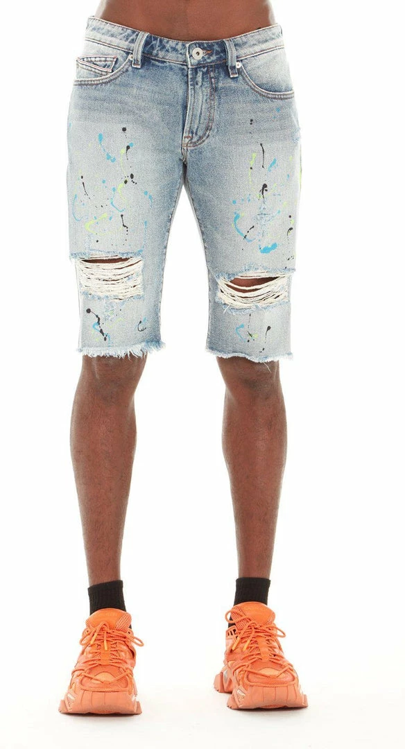 New Arrivals Cult Of Individuality (blue/lime Stripe Shorts) 3 New Arrivals Cult Of Individuality (blue/lime Stripe Shorts)