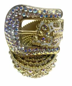 B.B Simon (gold/colorful Crystal Belt)