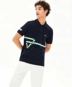 Lacoste (Men's Stripe Print Polo)
