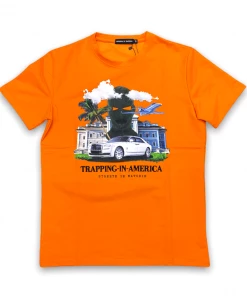 Streetz Iz Watchin (orange “trapping In America T-shirt)