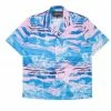 Dead Than Cool (sky Blue/pink Palm Button Up) New Arrivals