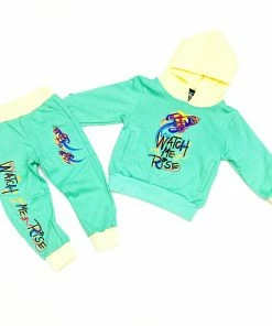 BKYS (kids Yellow “watch Me Rise Jogging Set)