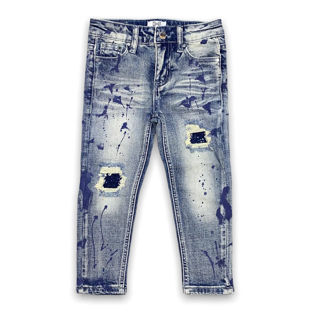New Arrivals Dna Premium ( Kids Navy Blue Crystal Jean) 3 New Arrivals Dna Premium ( Kids Navy Blue Crystal Jean)