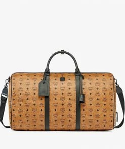 New Arrivals Mcm (cognac Ottomar Weekender Bag In Visetos)