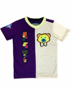 New Arrivals Elite Denim (kids Purple/Lime/cream T-shirt)