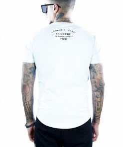 Avenue George (white/sliver Crewneck T-shirts)