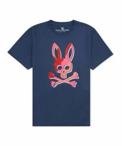 Psycho Bunny (mens Navy Fashion T-shirt)