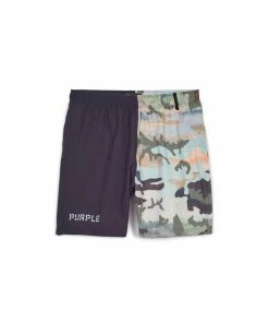 Purple Brand (black Impression Camo Swim Short)