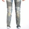 Damati Denim (blue/sand Cut Biker Jean) New Arrivals