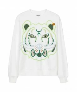Kenzo (white K-tiger Oversized Sweatshirt)
