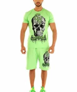 Avenue George (green Skull Short Set)