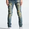 Crysp Denim (Blue/sand Cut Wash Jeans)