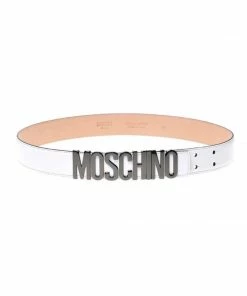 Moschino (white /sliver Belt Leather Logo)