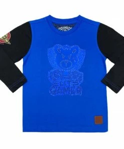 New Arrivals Elite Denim (kids Royal Blue/black Elite Gamer Long Sleeve T-shirt)