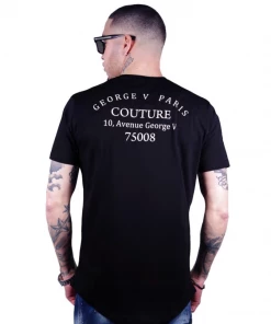 AVENUE GEORGE ( Black CREWNECK T-SHIRTS)