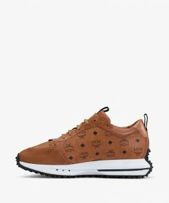 MCM (Women's Mach Brown 76 Sneakers In Visetos)