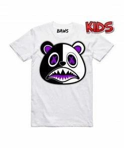 New Arrivals Baws (kids White/purple Tee)