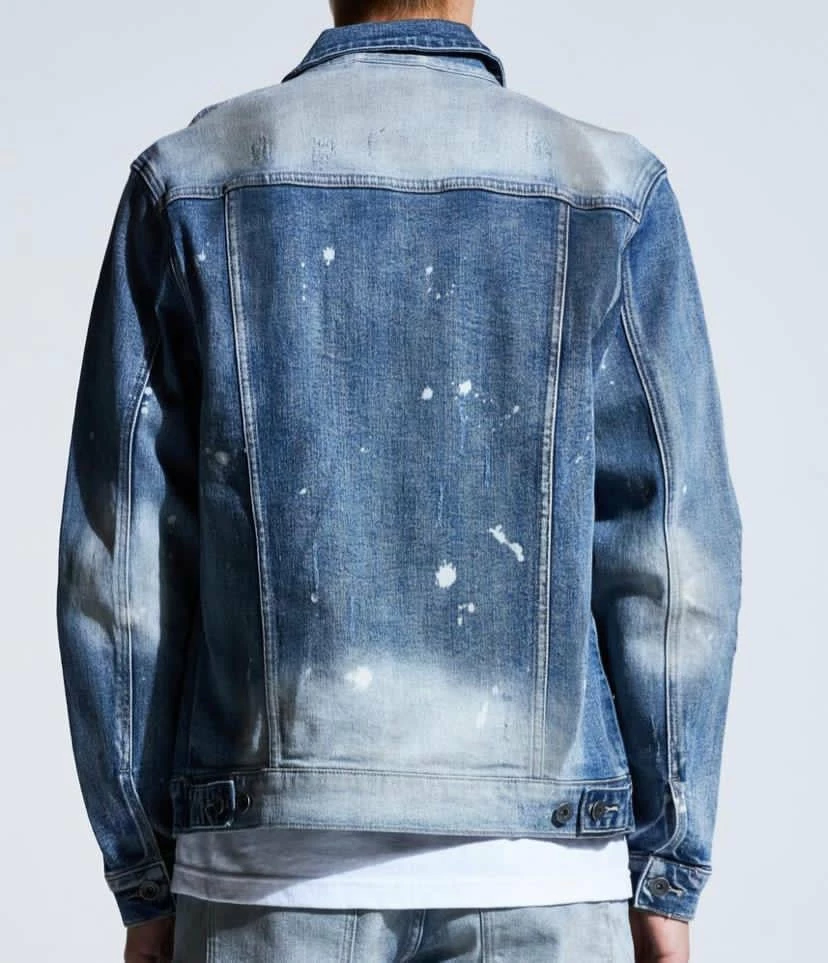 Crysp Denim (blue Dirty Indigo Denim Jacket) 4 Crysp Denim (blue Dirty Indigo Denim Jacket)