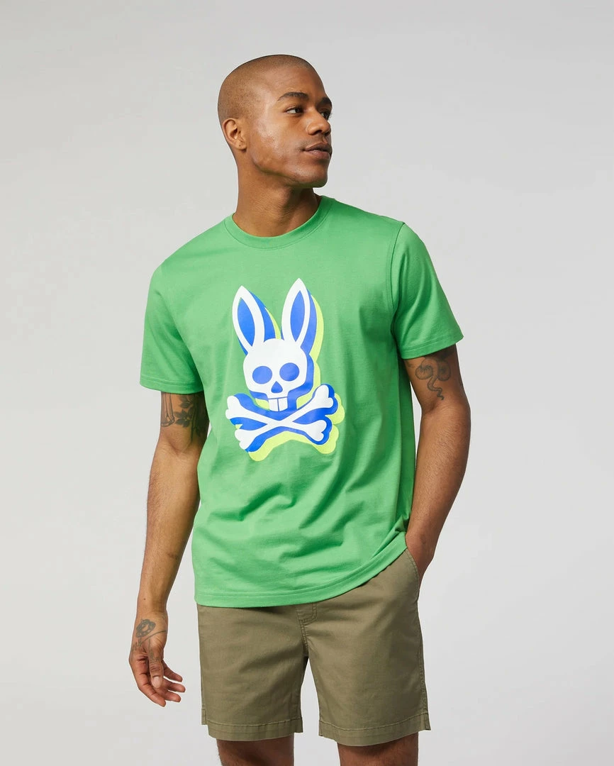 New Arrivals Psycho Bunny (mens Grass Green Lamport Graphic T-shirt) 3 New Arrivals Psycho Bunny (mens Grass Green Lamport Graphic T-shirt)