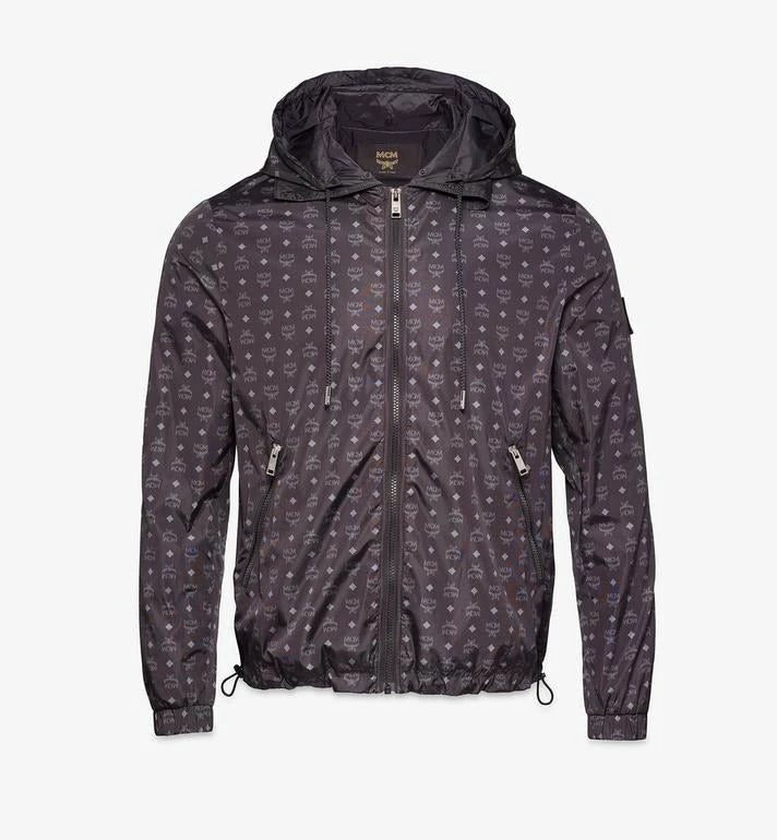 MCM (Men's Black Windbreaker In Monogram Nylon Jacket) 3 MCM (Men's Black Windbreaker In Monogram Nylon Jacket)