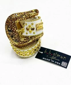 B.B Simon B.B.Simon (gold/white Crystal Belt)