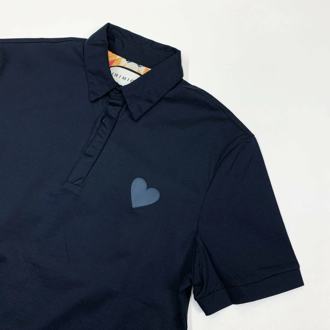 Inimigo (navy Heart Polo ) 4 Inimigo (navy Heart Polo )