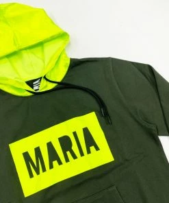 Maria By Fifty (olive/lime Hoodie) New Arrivals