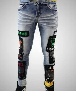 New Arrivals Preme Denim(blue/multi Denim Wash Jean)