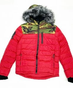 Hardsoda (red/camo Furry Jacket) New Arrivals