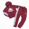 New Arrivals Kappa (kids Burgundy/white Set)