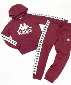 New Arrivals Kappa (kids Burgundy/white Set)