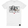 Hasta Muerte (white “Ben Counting Big Faces T-shirt)