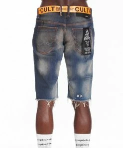 Cult Of Individuality (dark Blue/orange Haven Belt Rocker Short)