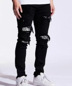 Crysp Denim (black Paisley Leo Denim Jean -110) New Arrivals