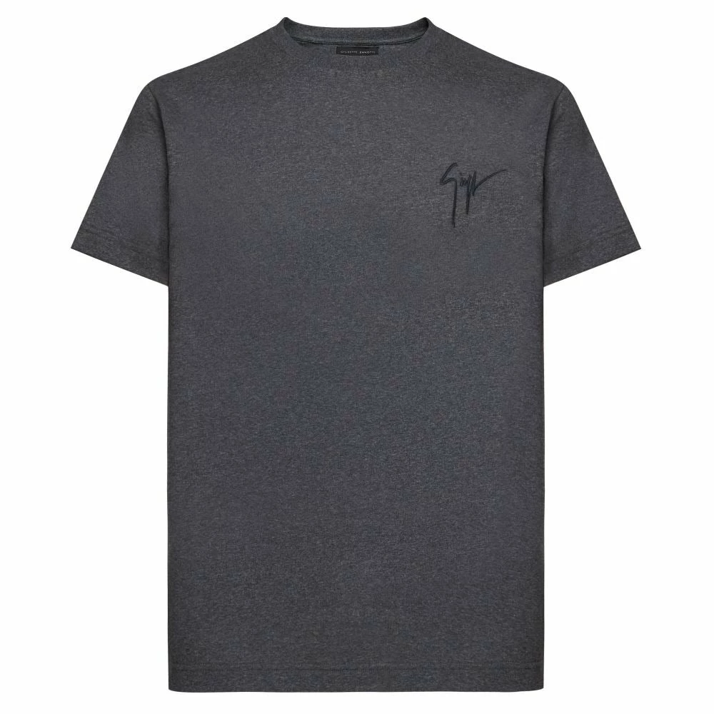 GIUSEPPE ZANOTTI (Grey Lr -01 Crewneck T-shirt) 3 GIUSEPPE ZANOTTI (Grey Lr -01 Crewneck T-shirt)