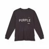 Purple Brand (black Jersey Stencil Long Sleeve T-shirt)