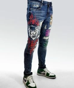 Preme Denim (blue Angle Wash Jean) New Arrivals