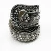 B.B Simon (black/silver/grey Crystal Belt)