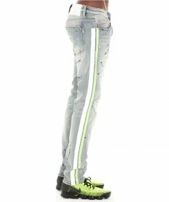 Cult Of Individuality (light Blue/lime Wash Jeans ) New Arrivals