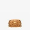 New Arrivals MCM (cognac Camera Bag In Visetos Original Crossbody Bag)