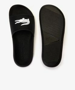 Lacoste (men’s Black Croc Slides)