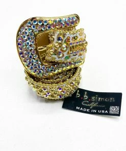 B.B Simon (gold/purple Crystal Belt)
