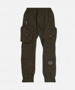 Eight & Nine (army/black Combat Nylon Pant )