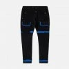 Eight & Nine (black /royal Blue Strapped Slim Utility Wash Jean)