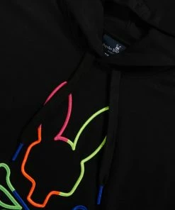 Psycho Bunny (black Mens Logo Leo Bunny Hoodie) New Arrivals