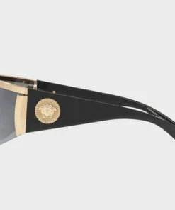Versace (gray Tribute Visor Sunglasses)