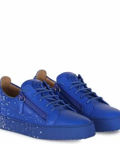 GIUSEPPE ZANOTTI (royal Blue Frankie Spray Low Top Sneaker)