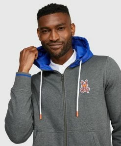 Psycho Bunny (mens Heather Bayles Chain Twitch Hoodie)