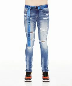 Cult Of Individuality (blue Belt Punk Super Skinny Jean) New Arrivals
